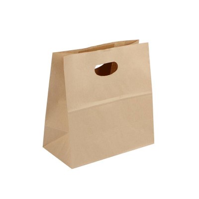 Wholesale Cheap Price Custom Printed Fashion Recyclable Food Brown Kraft Paper Bag